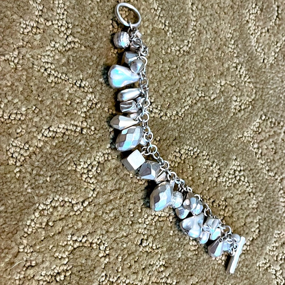 Kenneth Cole silver charm bracelet